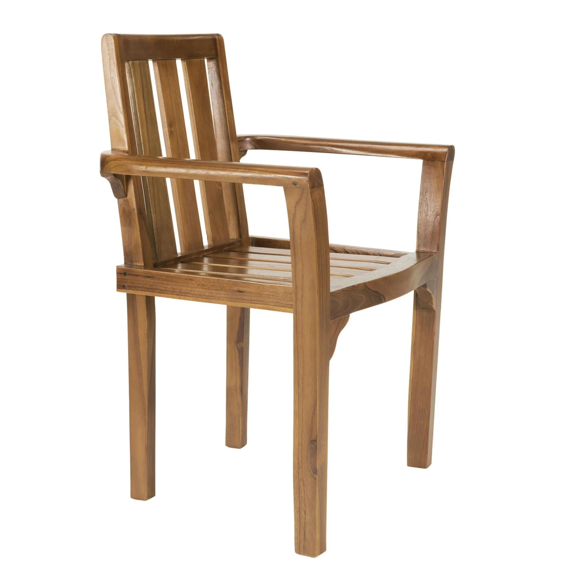 Fauteuil de jardin en teck huilé (lot de 2) MACAO