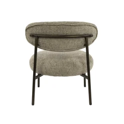 Fauteuil de salon confortable – tissu chenille sable CREEK