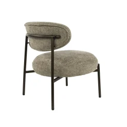 Fauteuil de salon confortable – tissu chenille sable CREEK