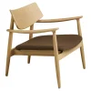 Fauteuil design scandinave en bois de chêne clair ROTTERDAM