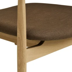 Fauteuil design scandinave en bois de chêne clair ROTTERDAM