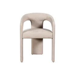 Fauteuil de table beige à 3 pieds (lot de 2) IDAHO
