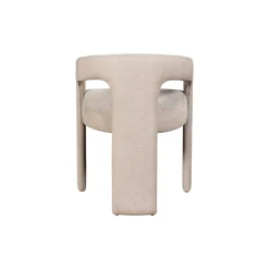 Fauteuil de table beige à 3 pieds (lot de 2) IDAHO