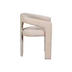 Fauteuil de table beige à 3 pieds (lot de 2) IDAHO