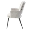 Fauteuil de table gris à dossier ouvert (lot de 2) LIGURIE