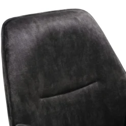 Fauteuil de table gris foncé moderne (lot de 2) CORTINA