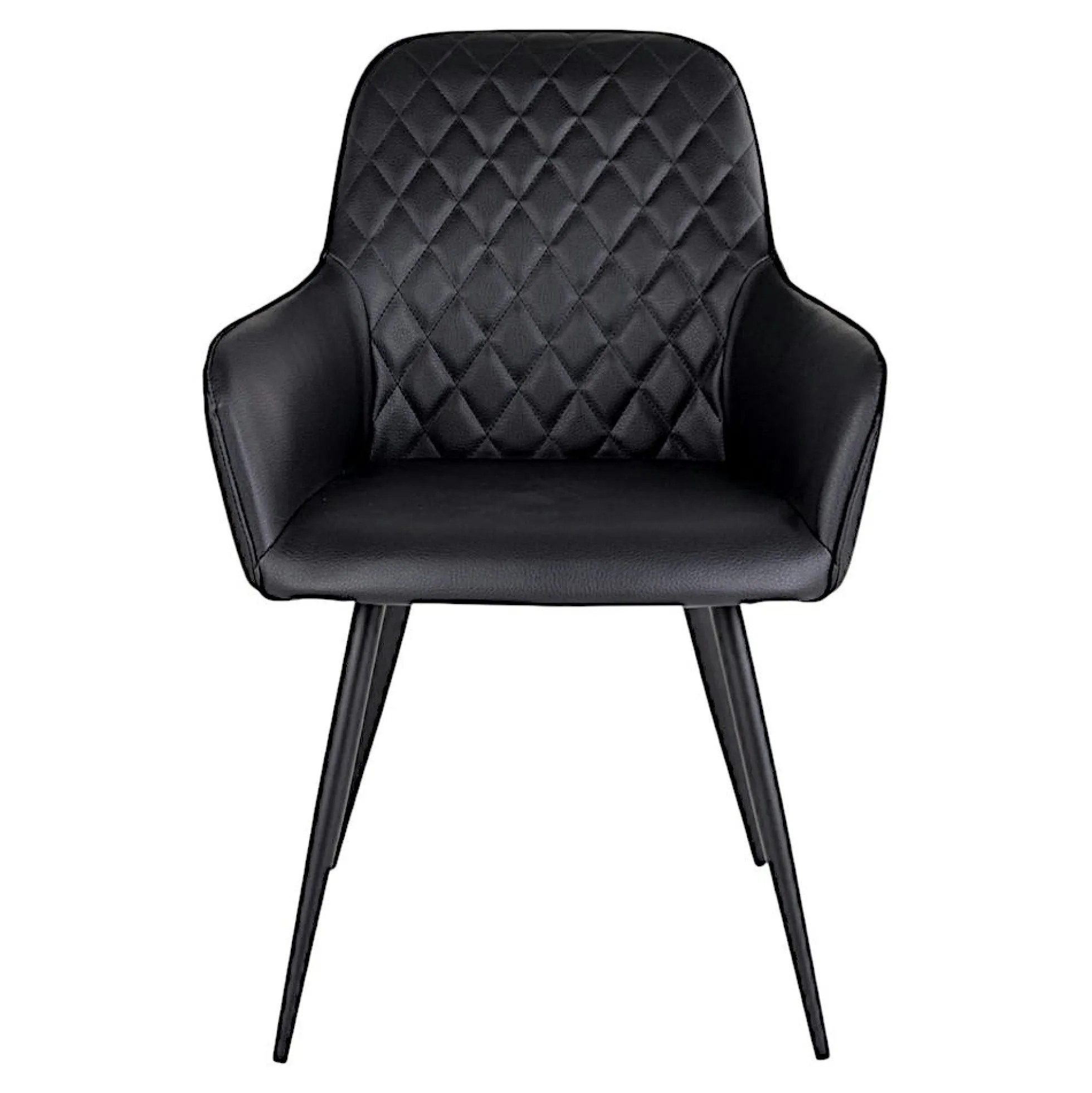 Fauteuil de table noir vintage (lot de 2) SAVONE