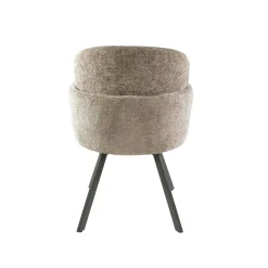 Fauteuil de table pivotant beige texturé (lot de 2) CREEK