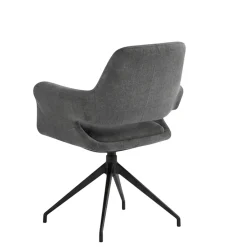 Fauteuil de table pivotant gris foncé (x2) AUREN