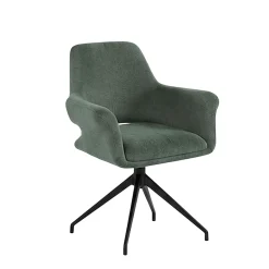 Fauteuil de table pivotant vert (x2) AUREN