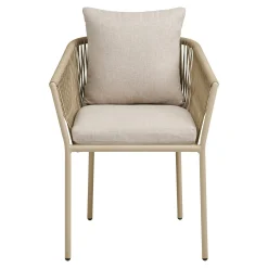 Fauteuil de table sable en corde (lot de 2) GRENADE