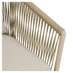 Fauteuil de table sable en corde (lot de 2) GRENADE