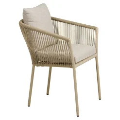 Fauteuil de table sable en corde (lot de 2) GRENADE