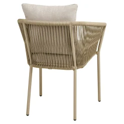 Fauteuil de table sable en corde (lot de 2) GRENADE