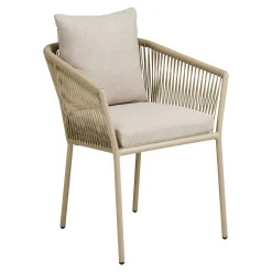 Fauteuil de table sable en corde (lot de 2) GRENADE