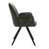 Fauteuil de table vert moderne (lot de 2) CORTINA