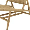 Fauteuil détente motifs tressés et teck (lot de 2) SUMMER