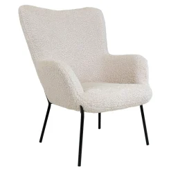 Fauteuil en peau de mouton synthétique BERLIN