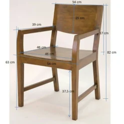 Fauteuil hévéa OLGA