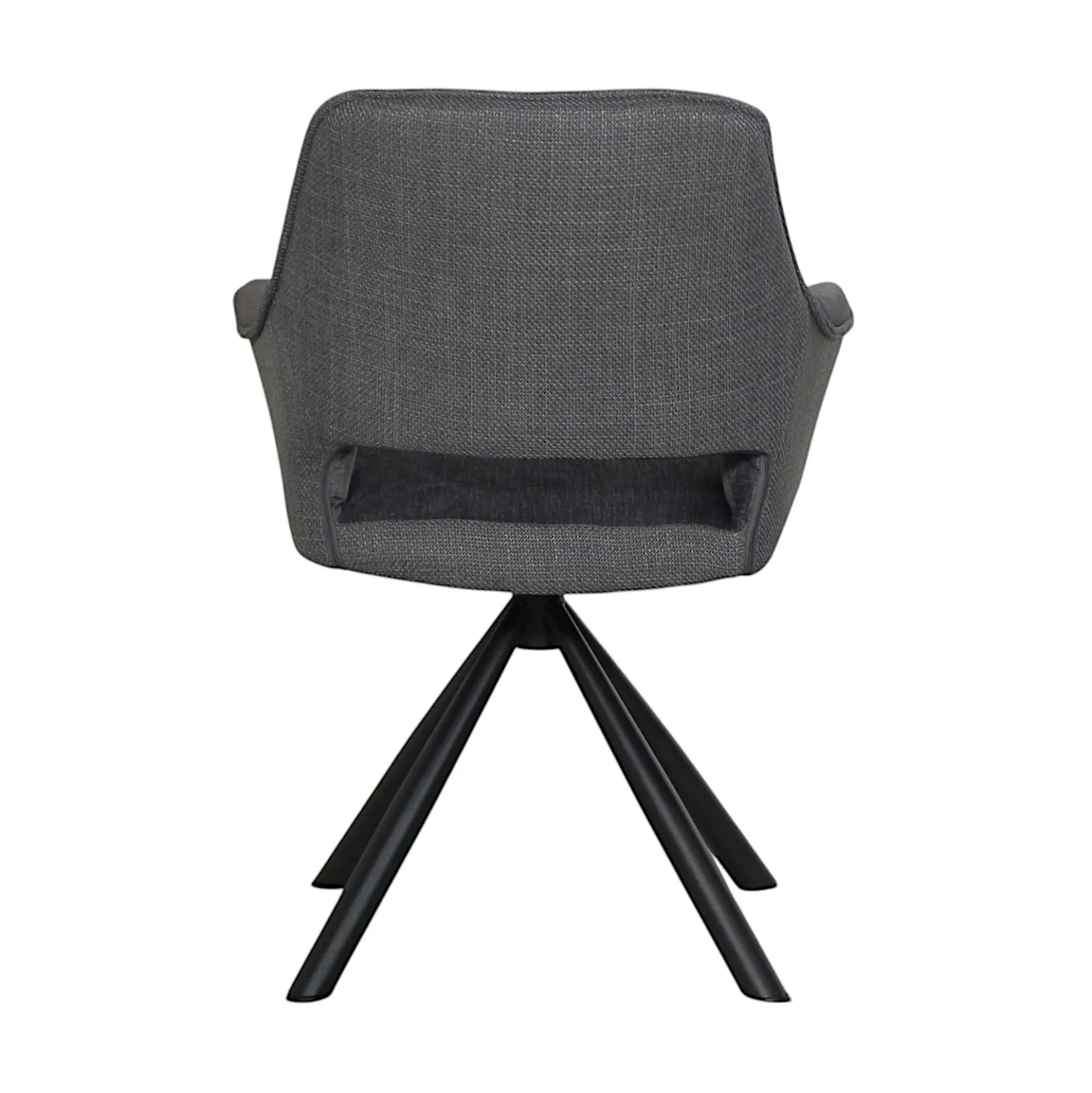 Fauteuil pivotant bi-matière, couleur grise (lot de 2) IENA