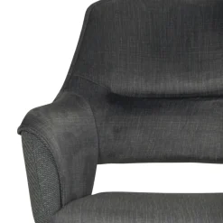 Fauteuil pivotant bi-matière, couleur grise (lot de 2) IENA