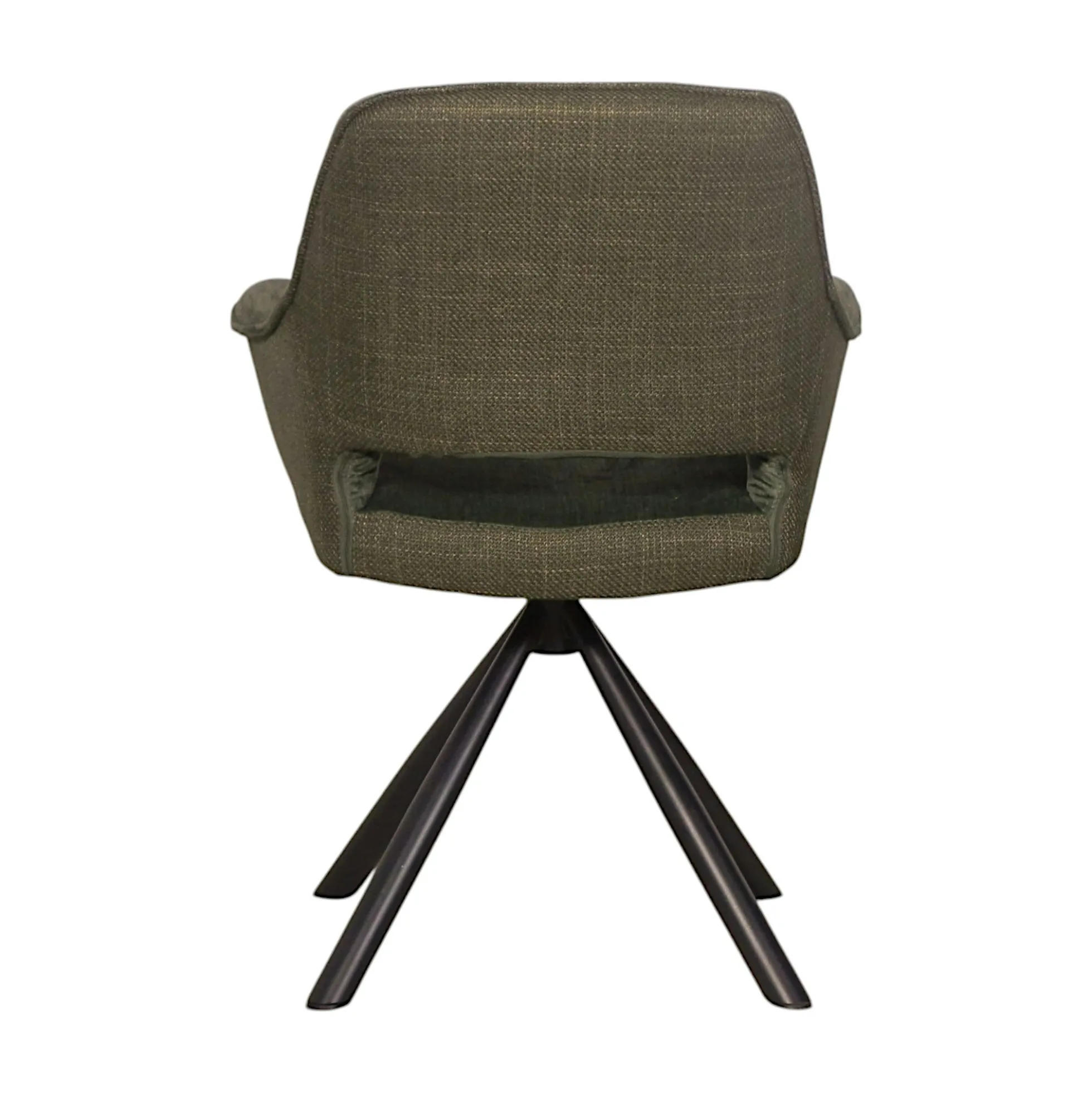 Fauteuil pivotant bi-matière, couleur verte (lot de 2) IENA