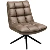 Fauteuil pivotant marron - confort salon KERALA
