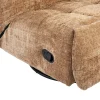 Fauteuil relax inclinable cannelle tissu chenille BELORA