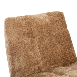 Fauteuil relax inclinable cannelle tissu chenille BELORA