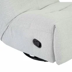 Fauteuil relax inclinable gris clair BELORA