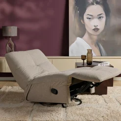Fauteuil relax inclinable taupe BELORA