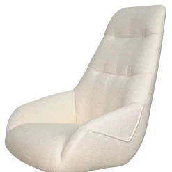 Fauteuil relax pivotant tissu écru IENA