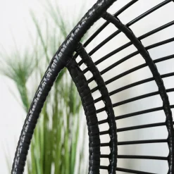 Fauteuil suspendu résine noire SOUTH BEACH