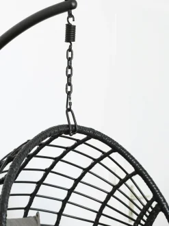 Fauteuil suspendu résine noire SOUTH BEACH