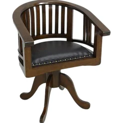Fauteuil tournant Hévéa avec assise mousse PU 62x45x80cm MAORI
