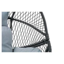 Fauteuil œuf sur pieds finition noire SOUTH BEACH