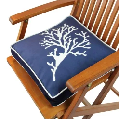 Galette de chaise rembourrée – motif marin IZMIR