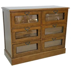 Grainetier Commode Hévéa 6 tiroirs 98,8x41,6x79.5cm MAORI