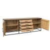 Grand buffet salon bois clair style campagne chic RIVANO
