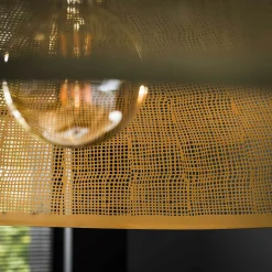 Grande suspension cuivrée et ajourée Ø90 cm RALF