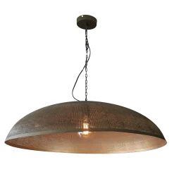 Grande suspension cuivrée et ajourée Ø90 cm RALF