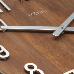 Horloge murale moderne marron