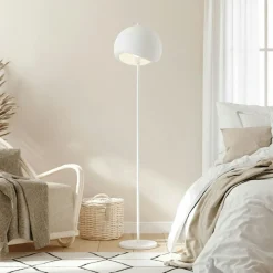 Lampadaire blanc design organique 170 cm NOXIS