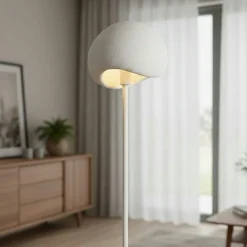Lampadaire blanc design organique 170 cm NOXIS