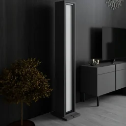 Lampadaire colonne LED gris foncé à télécommande AURA