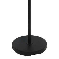 Lampadaire contemporain métal noir mat verre
