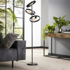 Lampadaire design 3 anneaux RALF