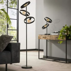 Lampadaire design 3 anneaux RALF