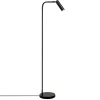 Lampadaire design noir minimaliste à tête orientable SILE
