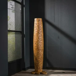 Lampadaire en bois de teck recyclé 145 cm JAVA